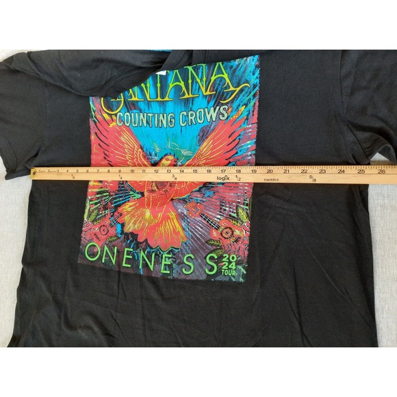 Basic Blanx Men 2XL Santana Counting Crows Oneness 2024 Tour Art Logo T-Shirt SS - Picture 4 of 7